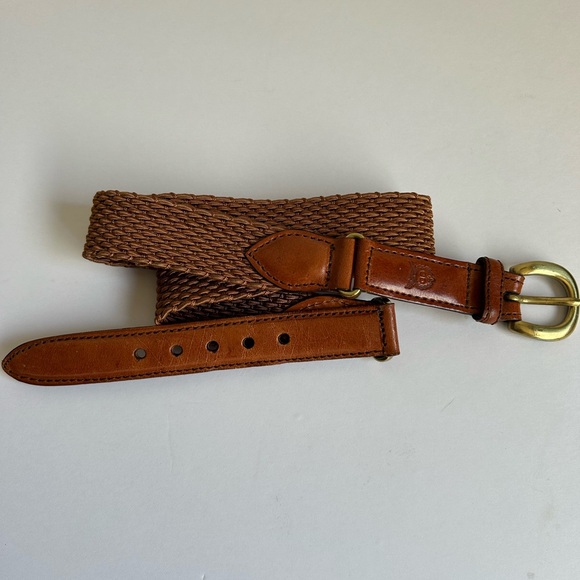 Christian Dior Camel Brown Leather Belt Size 42 - Picture 1 of 5